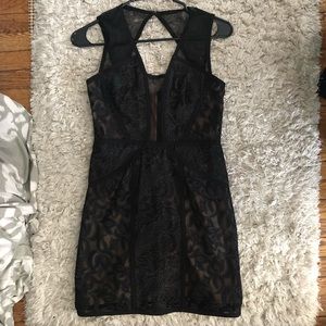 Beautiful formal mini black dress